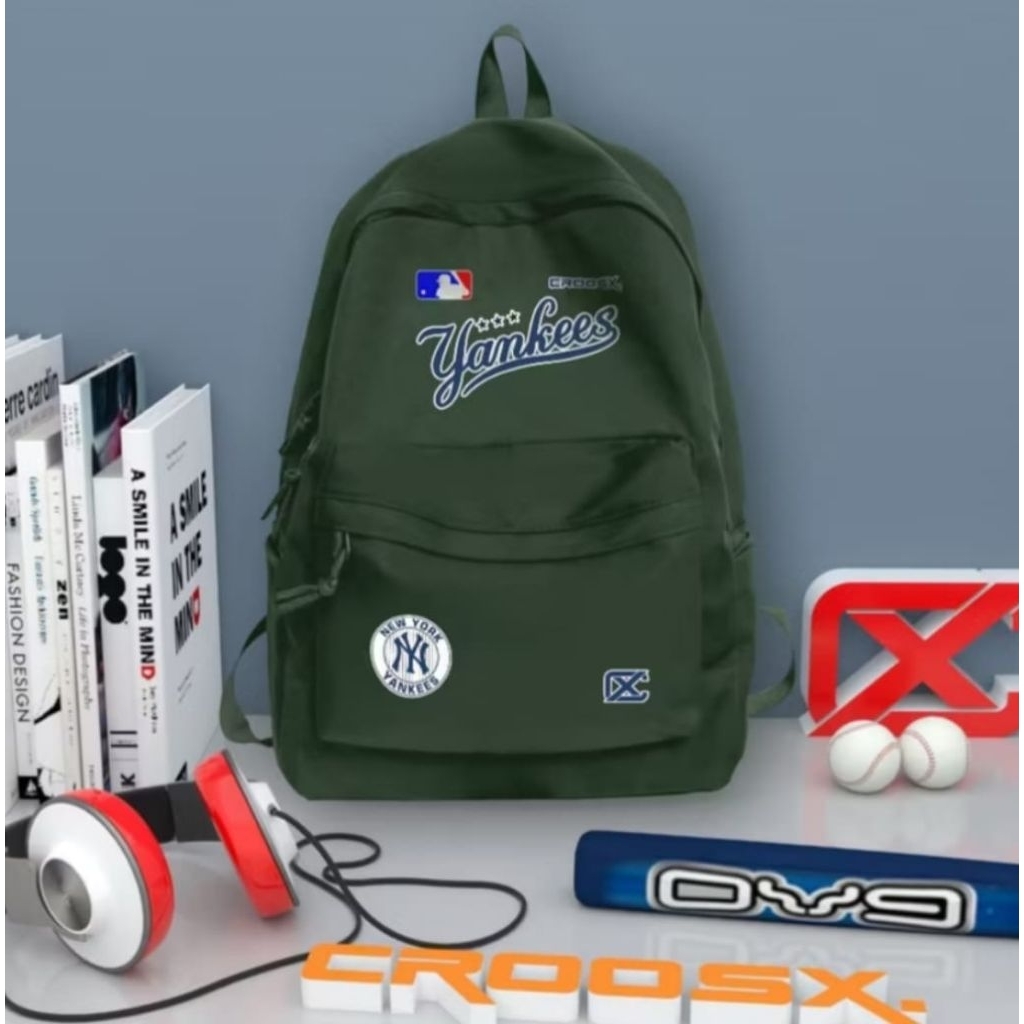Backpack Unisex premium - Ransel sekolah terbaru Yankees motif new