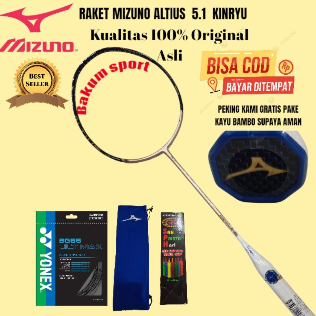Raket mizuno altius 5.1 kinryu kualitas 100% Original Asli bisa (COD)