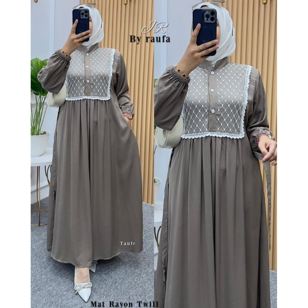 [NEW] Gamis Renda Jesycca Dress//Gamis Rayon Twill Premium