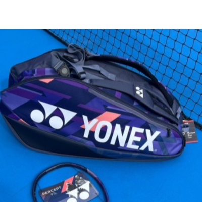 Yonex Badminton/Tennis Bag [Pro Racquet Tennis Bag 9PK Midnight Navy/42329 EX Scarlet]