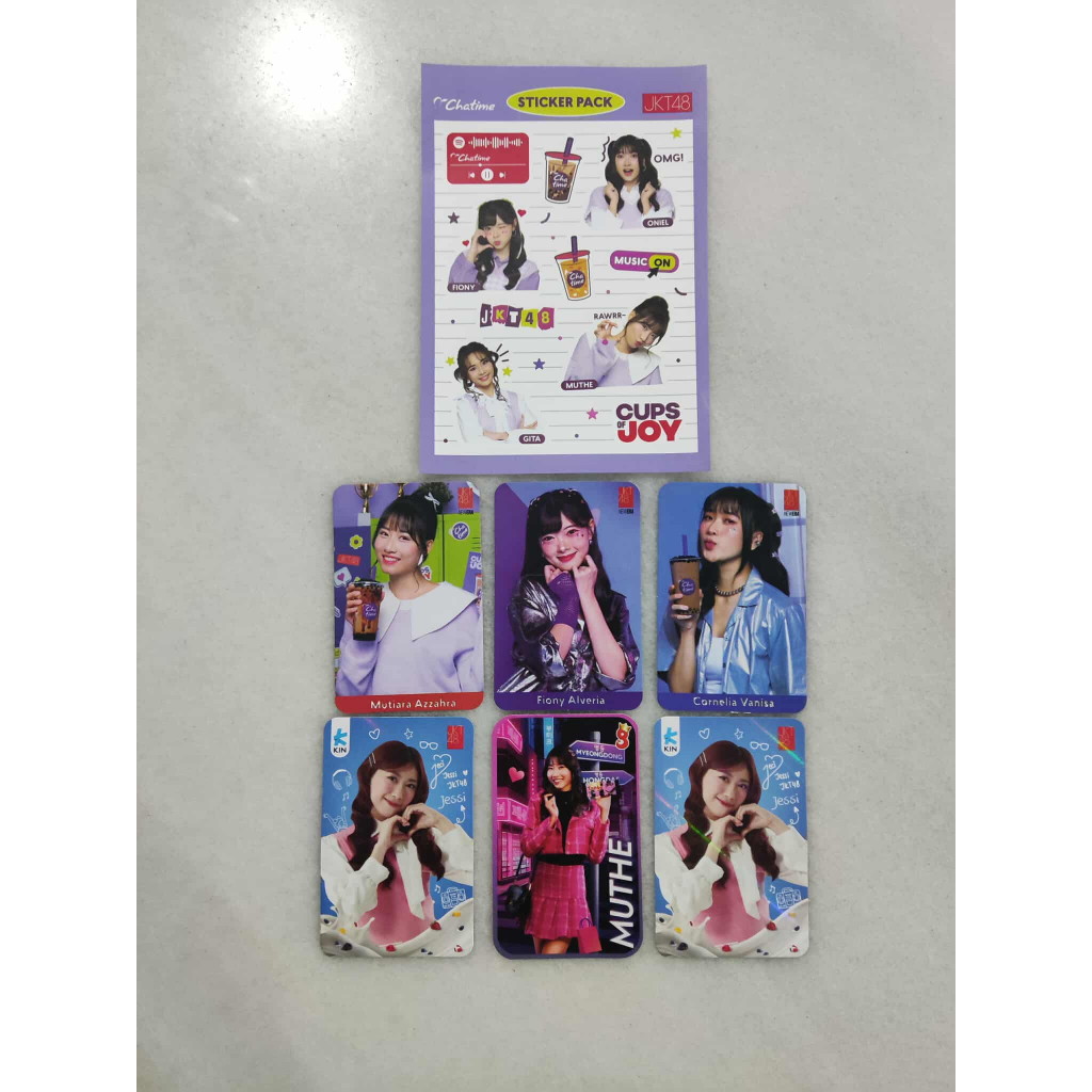 Photocard, Photopack, Stickerpack, Keychain JKT48 "Chatime, Kin, Tango, Japota"