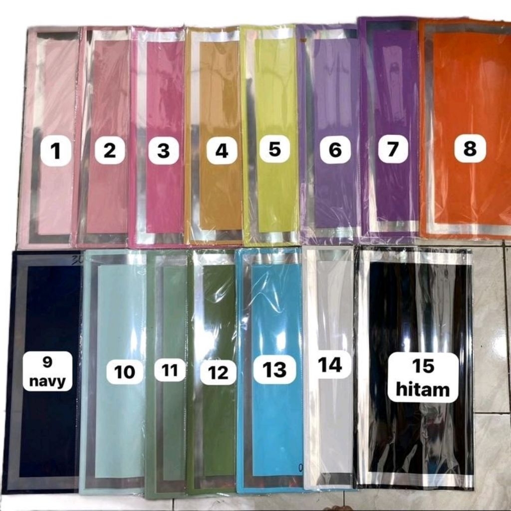 

20 Lembar Kertas Cello List Kaca - Model Terbaru buket