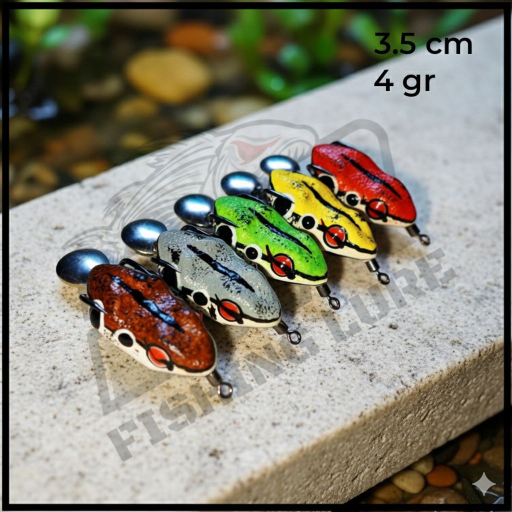 Soft Frog Umpan Casting Gabus 3.5 cm | DR Lure
