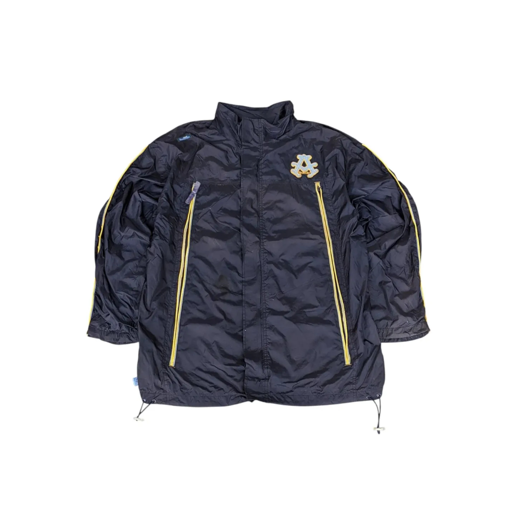 AKADEMIKS - Jaket Windbreaker Pria Jaket Pria Jaket Y2K Dark Navy Size XL