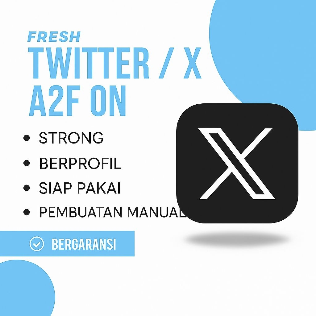 Akun X / Twitter Fresh 2FA ON Bergaransi