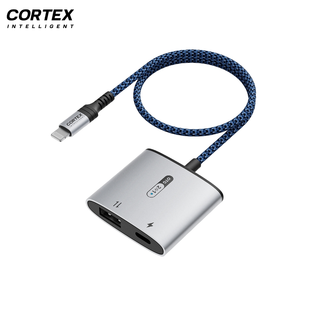 Cortex intelligent - MH356 Plus 50cm OTG Lightning to USB With Charging Hardisk Flashdisk Soundcard 