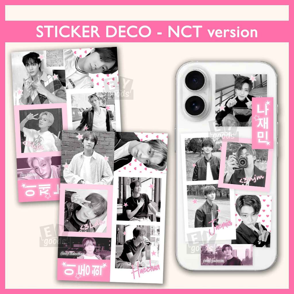 NCT DREAM, NCT WISH, NCT 127 STICKER DECO CASE HP Aesthetic Stiker Pack | WAY V Nct Deco Sticker Kpo