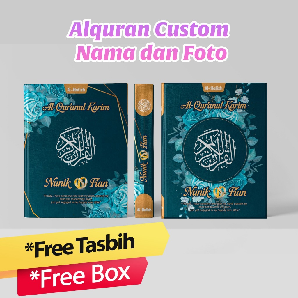 Alquran Custom Nama Dan Foto Ukuran A5 Hard Cover