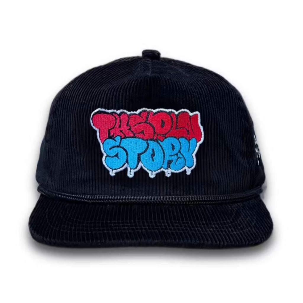 TOPI ROPEHAT PRIA MATERIAL CORDUROY TEBAL PREMIUM / TOPI THISPLAN STORY RED BLUE