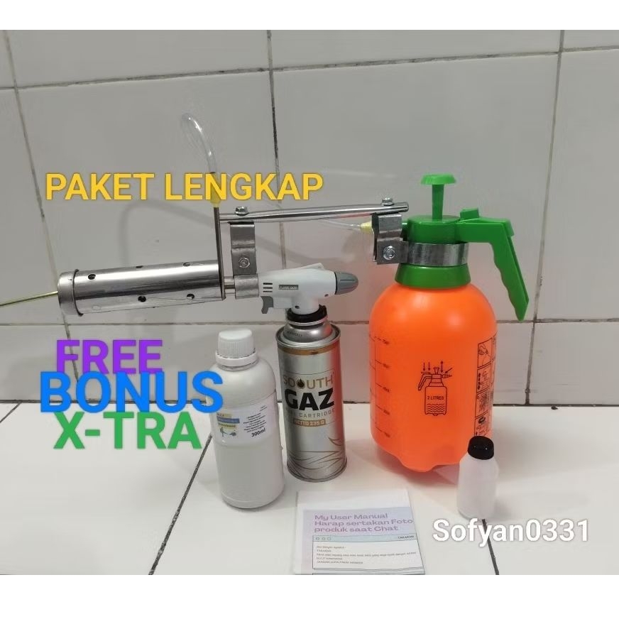 Alat mesin Fogging nyamuk mini paket komplit pengasapan serangga braket atas