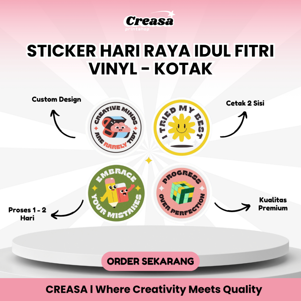 

Sticker Selamat Hari Raya Idul Fitri | Stiker Spesial Hari Raya Idul Fitri - Vinyl Kotak