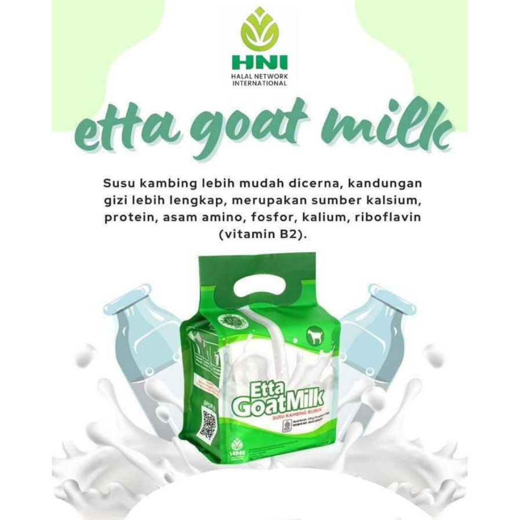 

Susu Kambing Etta Goat Milk - Susu Kambing Original 100% Halal & Thoyib