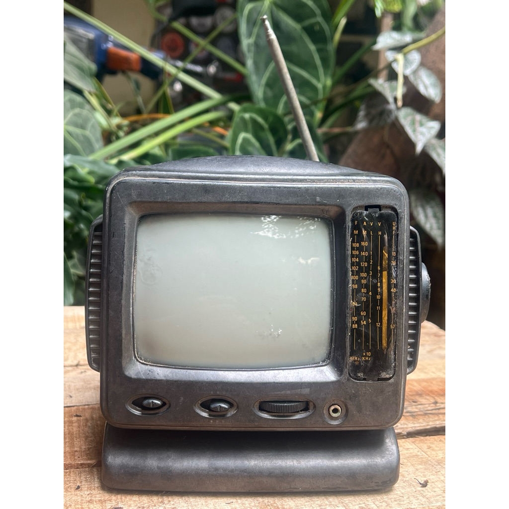 Personal Television Televisi TV/AV Mini Hitam-Putih Plus Radio AM/FM, Star ST 550