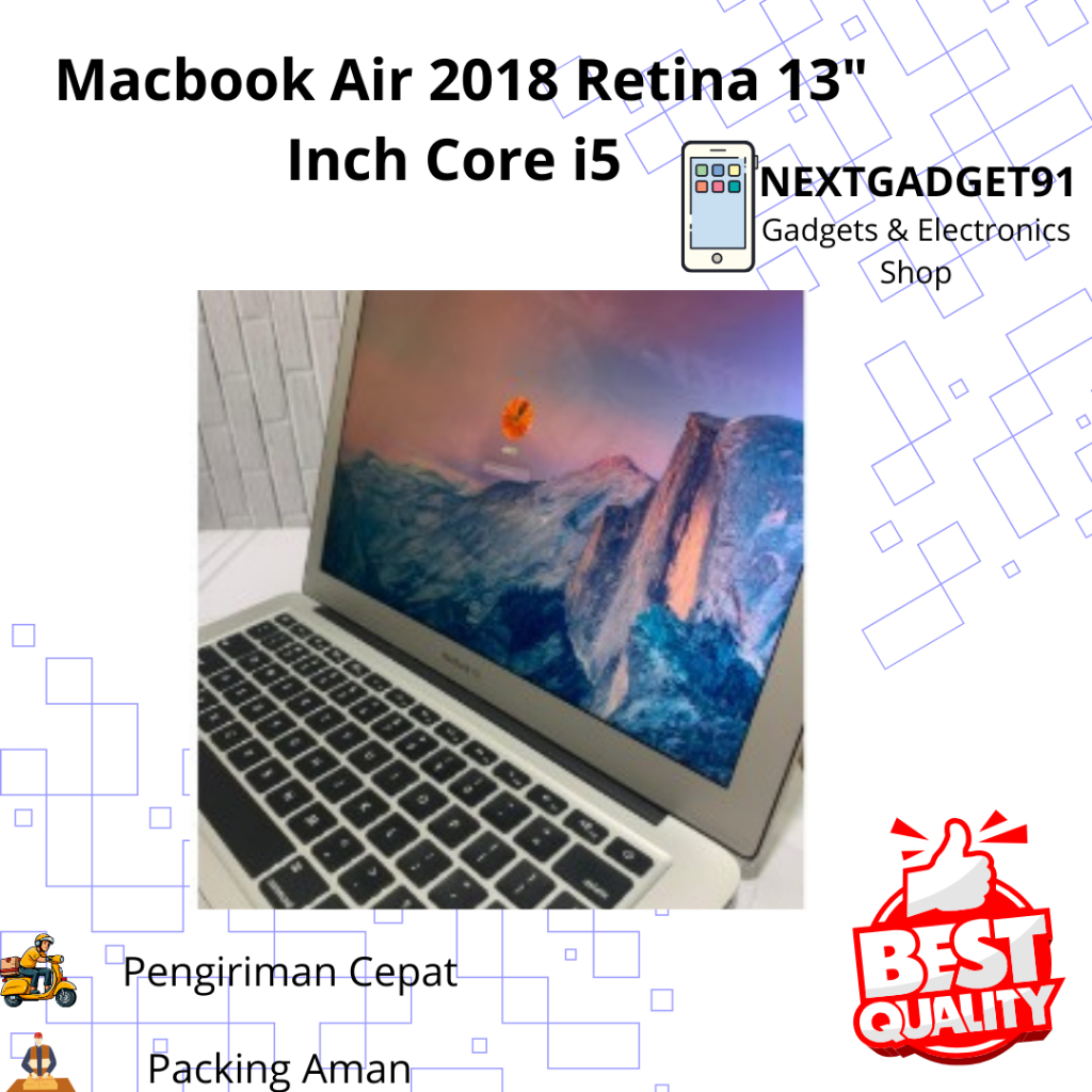 Macbook Air 2017 13 Inch Core i5 i7  A1466 128GB 256GB 512GB Inter original second