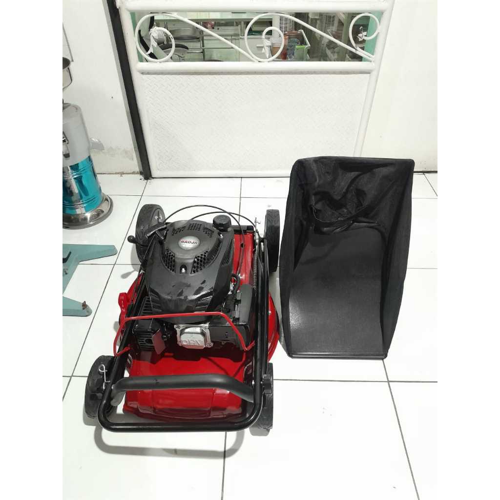 Mesin Potong Rumput Dorong 4 Tak BADJA LM 50 /Mesin Pemotong Rumput Model Dorong BADJA LM50 With Bag