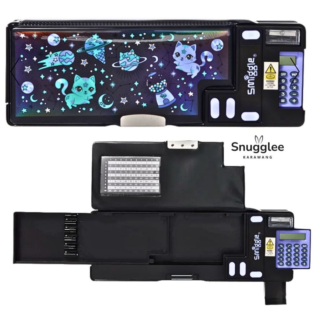 

Smiggle Rush Pop Out Pencil Case Cat Black