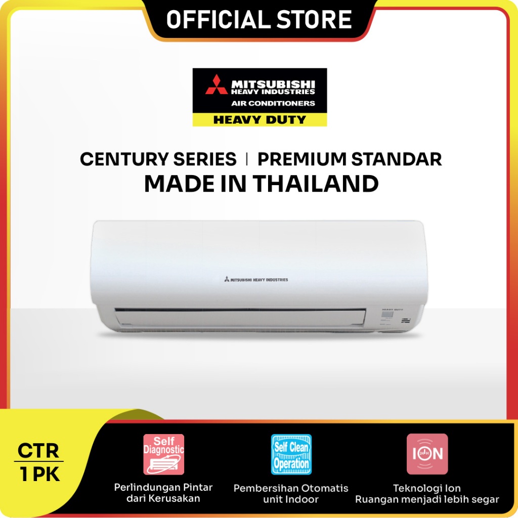 Mitsubishi Heavy Industries Ac 1 PK Standar Premium SRK09CTR-S3 White