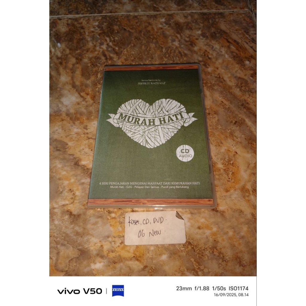 Kaset CD Murah Hati series Sermons by Jeffrey Rachmat