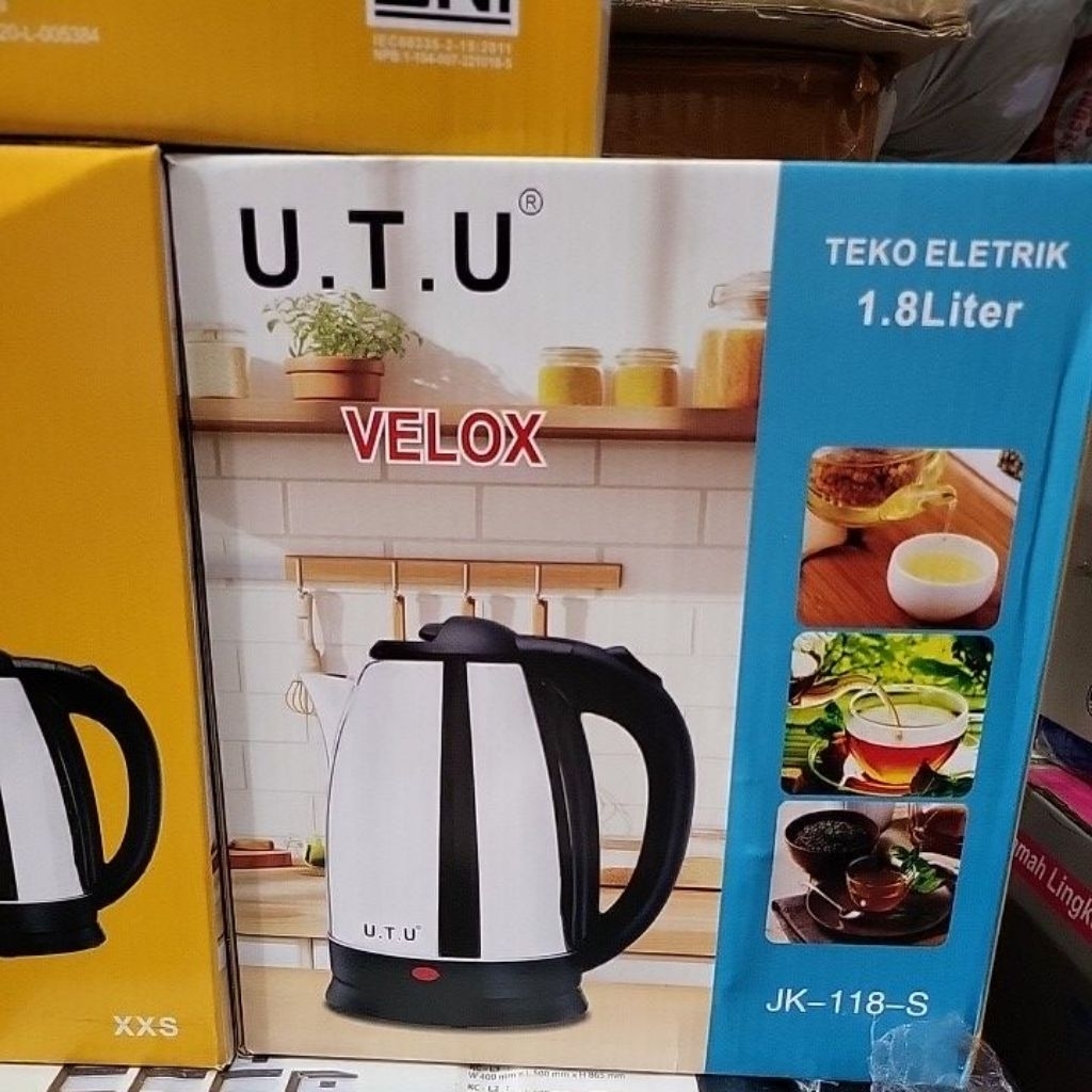 Teko kettle listrik UTU Velox - kingelectronicmedan