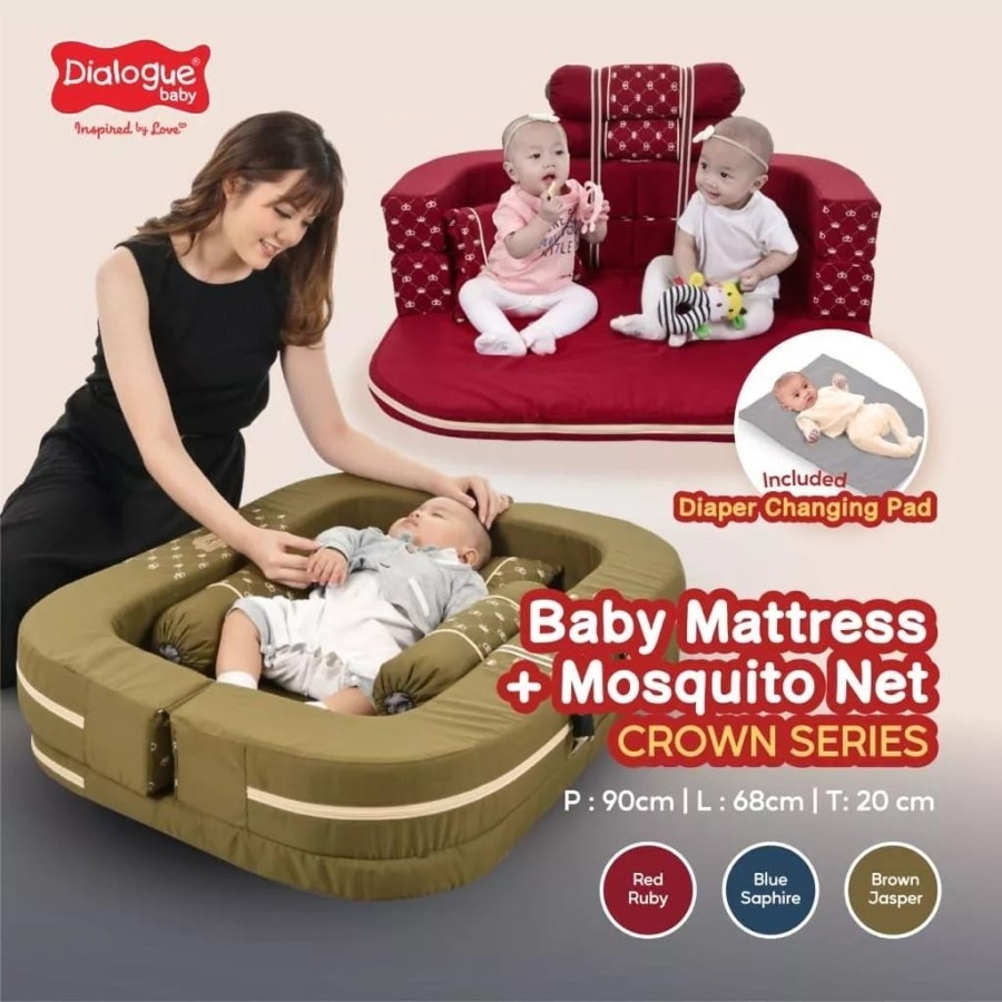 Dialogue Baby Mattress + Mosquito Net Crown Series DGK9405