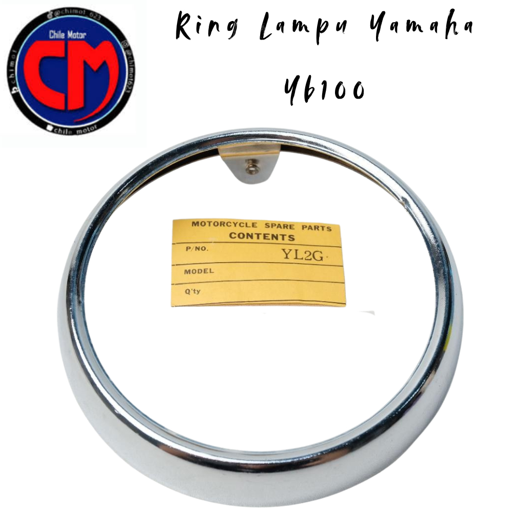 Ring Rim Lampu Depan Headlamp Yamaha Yl2g YB100 L2g Dt100 Dt 100 Dt100x Gt80 Gt 80