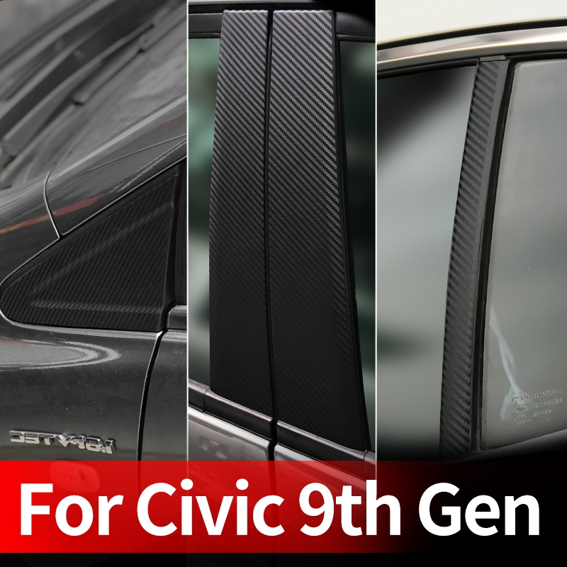 Honda Civic 2012 2013 2014 FD FB Sticker pilar pintu mobil honda Civic Stiker karbon 3d model print