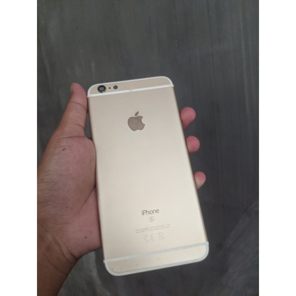 Housing iPhone 6S Plus Bekas Copotan Warna Rose Gold