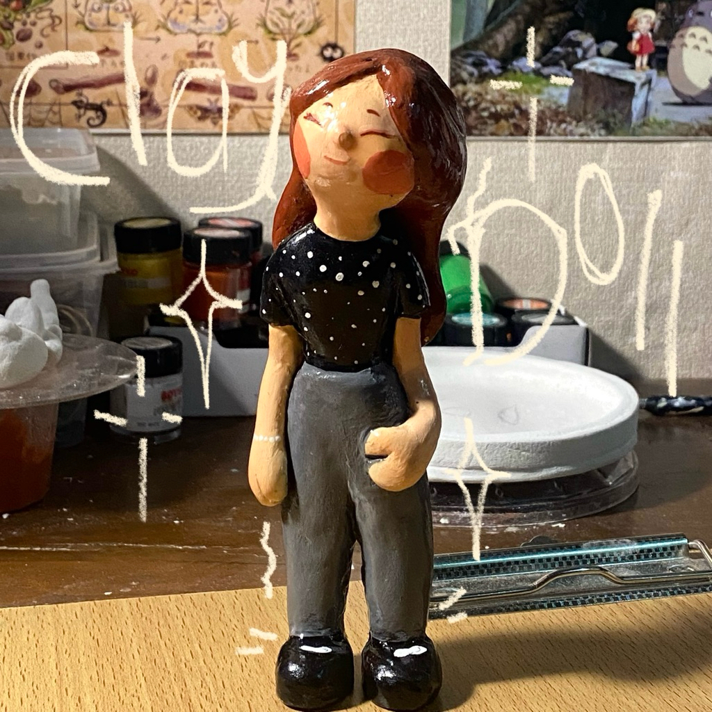 Custom Clay Doll | Figure | Handmade