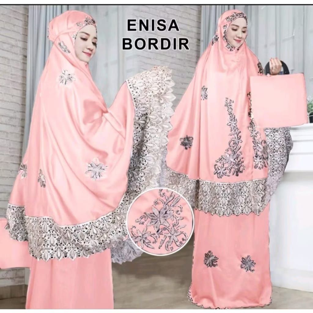 MUKENA DEWASA ENISA LUNA MAYA RENDA BORDIRMEWAH