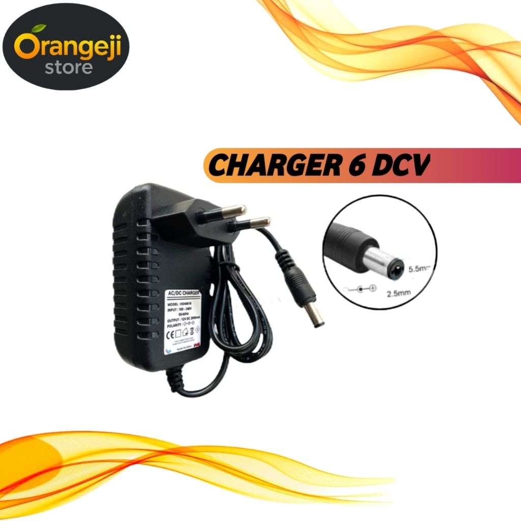 cas motor dan mobilan aki 6 V dc charger mainan aki
