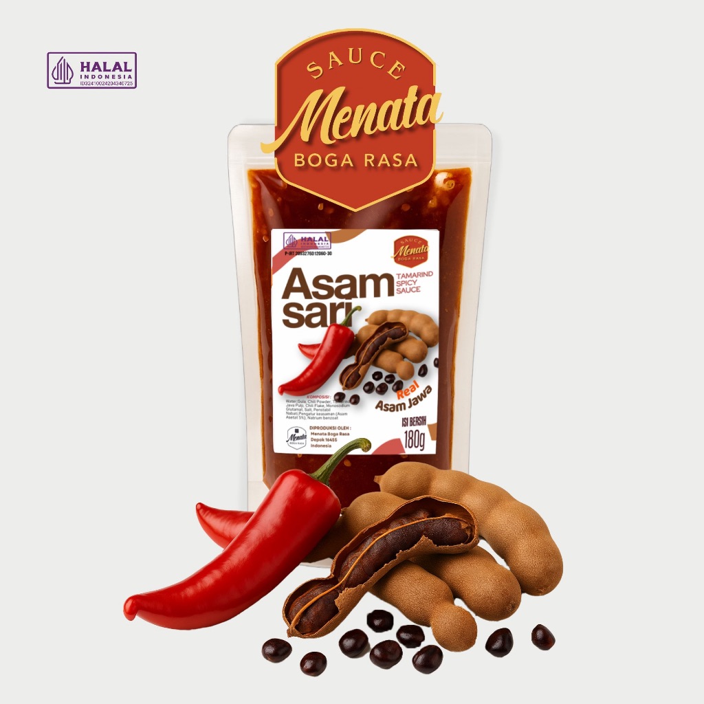 

Sauce Menata Boga Rasa - Asam Sari || 180 gr || Real Asam Jawa Nya!