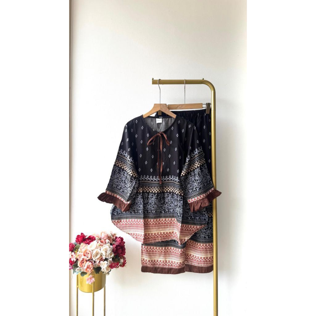 SETCEL KANAYA // SET CELANA RAYON //  ONE SET BUMIL // SETELAN KEKINIAN