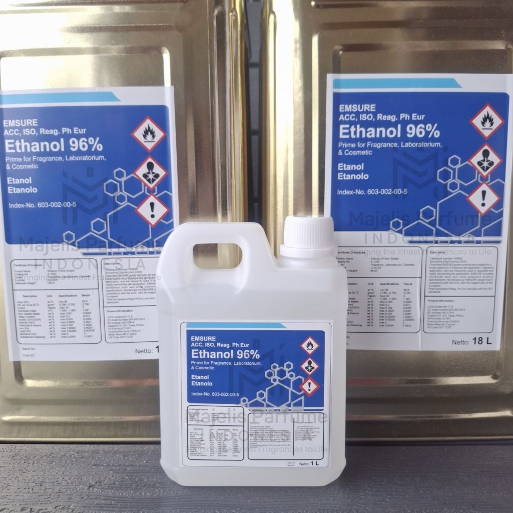 ETHANOL 96% PREMIUM PRIME FOR FRAGRANCE By EMSURE Segel 1 Liter