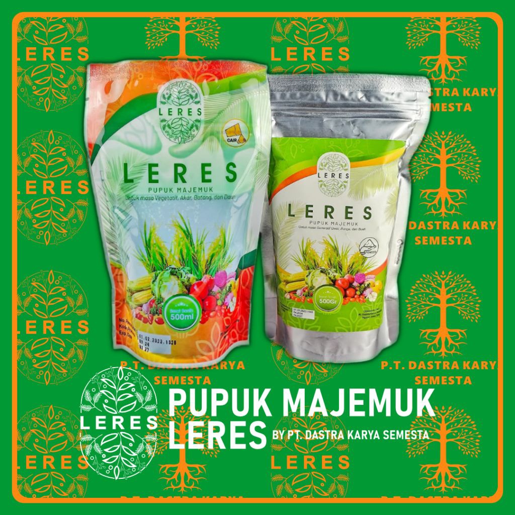 PAKET TUMBUH Pupuk Majemuk Leres cair 500ml & Leres Powder 500g