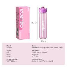 ecentio botol plastik 1000ml botol minum besar botol minum olahraga