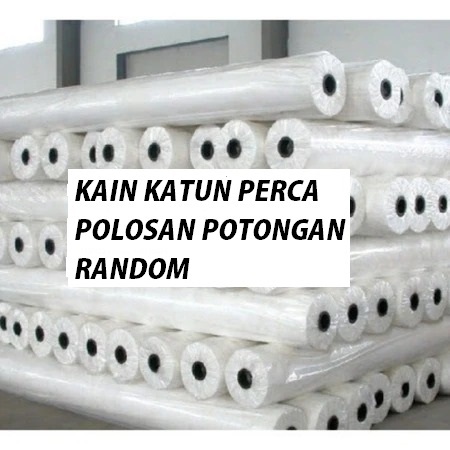 Kain Katun Perca Polos Kiloan Kain Putih Polos Kain Perca Potongan Random