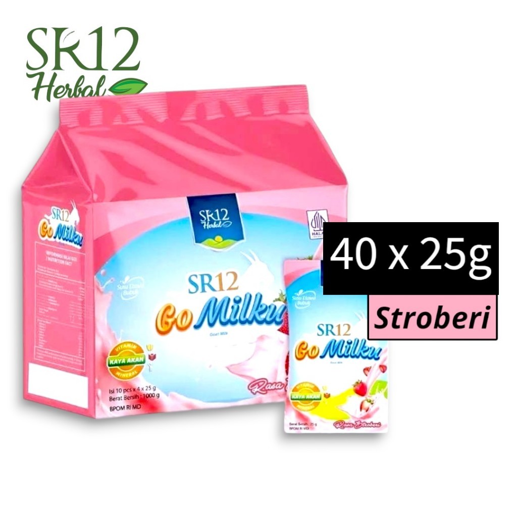 

SR12 Gomilku Stroberi Pack (1 Pack = 40 Sachet)