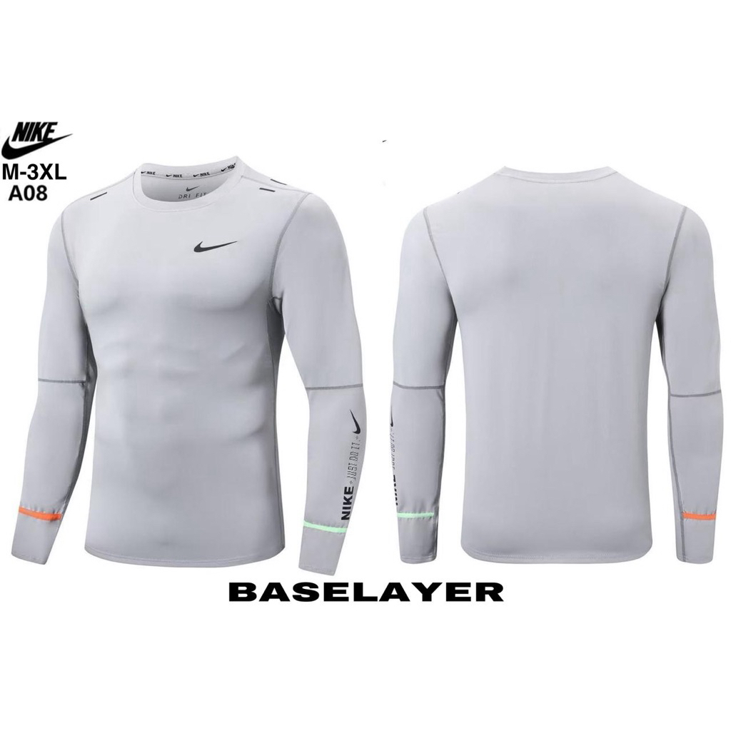 baju gym kaos lari lengan panjang