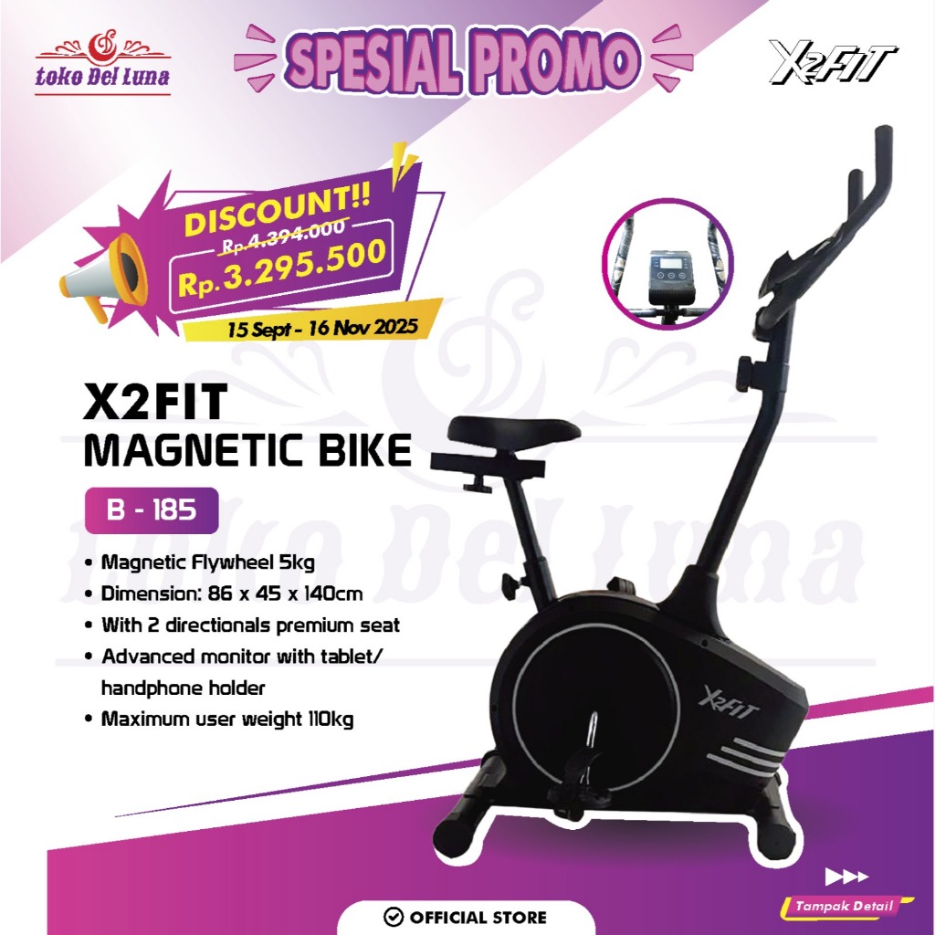 X2FIT Magnetic Bike B-185 Sepeda Statis Magnetic