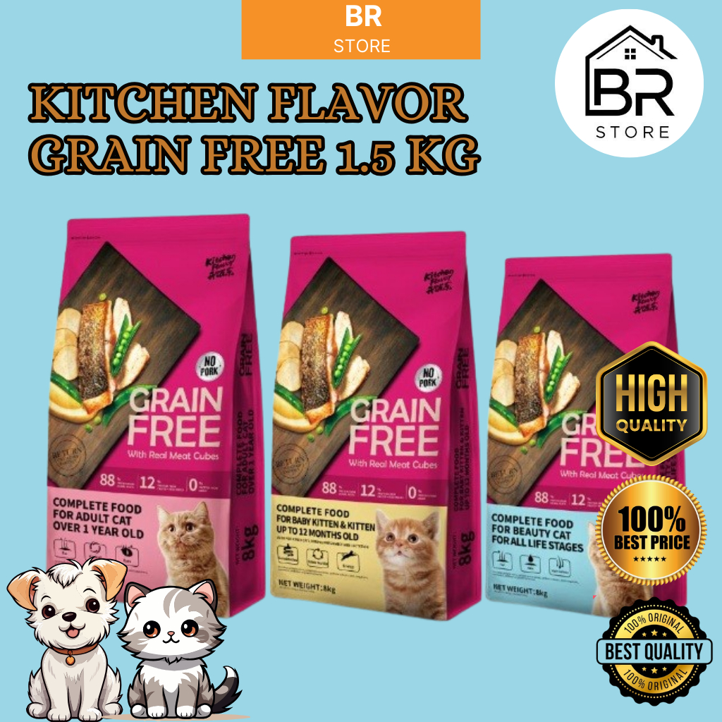 KITCHEN FLAVOR 1.5KG DRY FOOD UNTUK KUCING