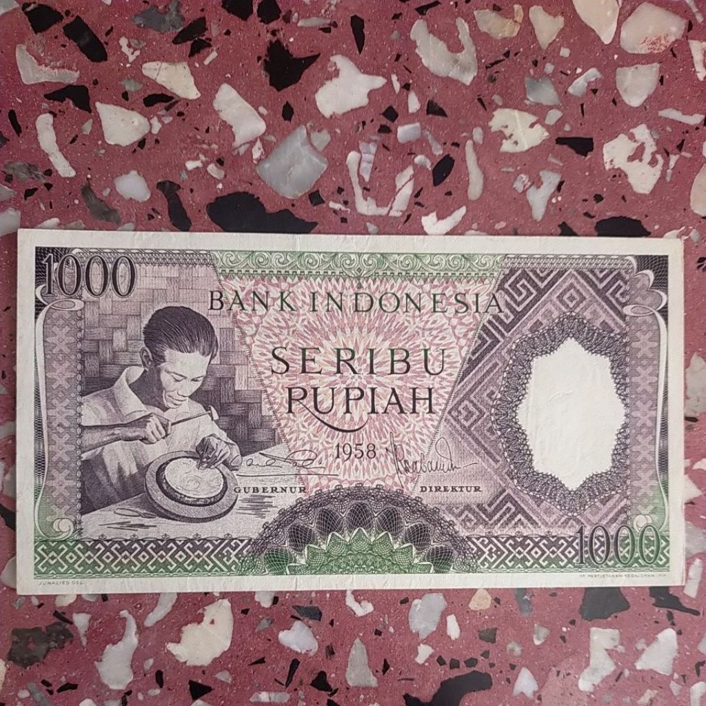 1000 rupiah seri pekerja tahun 1958