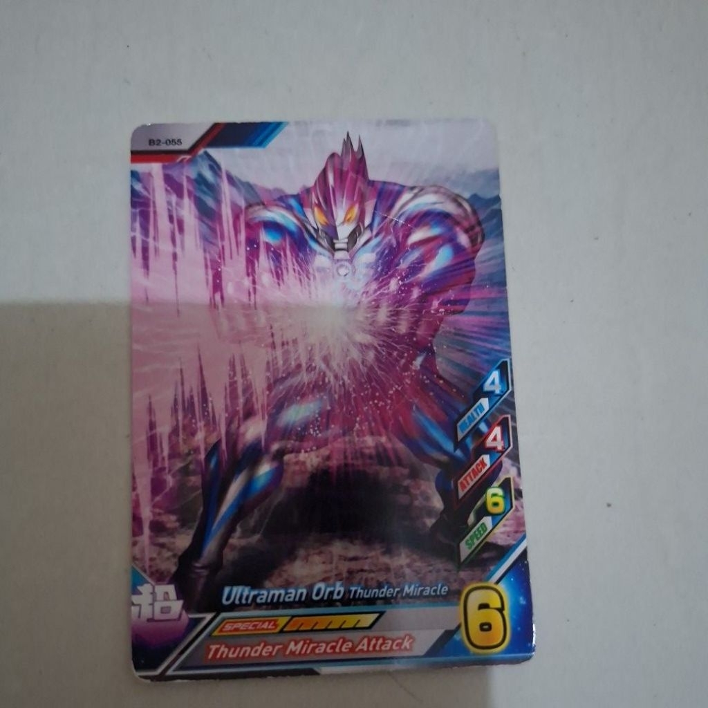 Kartu Ultraman Fusion Fight Ver 2 Ultraman Orb Thunder Miracle