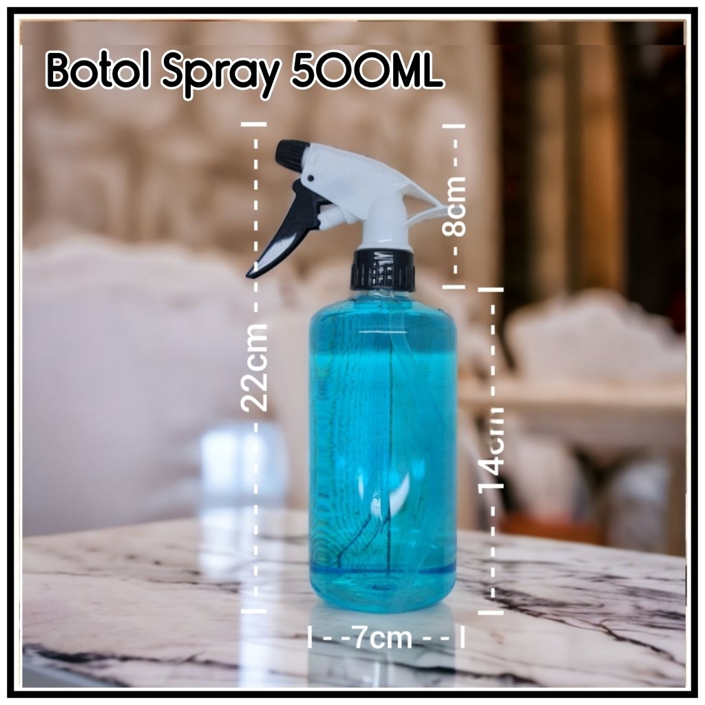 BOTOL SPRAY 500ML, BOTOL SPRAY PLASTIK