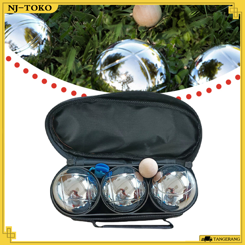 3Bola/Set Bola Petanque Geologic Pengerjaan Yang Sangat Indah Bola Besi Petanque Bahan Stainless Ste