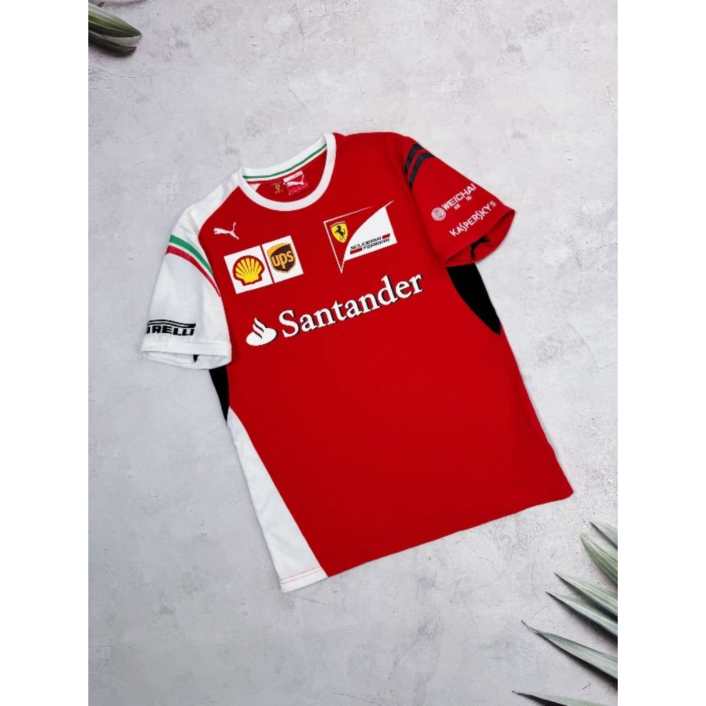 Kaos Ferrari X Puma Vintage Original Official Merchandise Scuderia Ferrari F1 2015 T-Shirt Rare