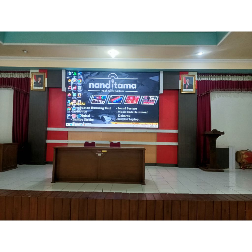 P4 videotron indoor, videotron indoor, led videotron