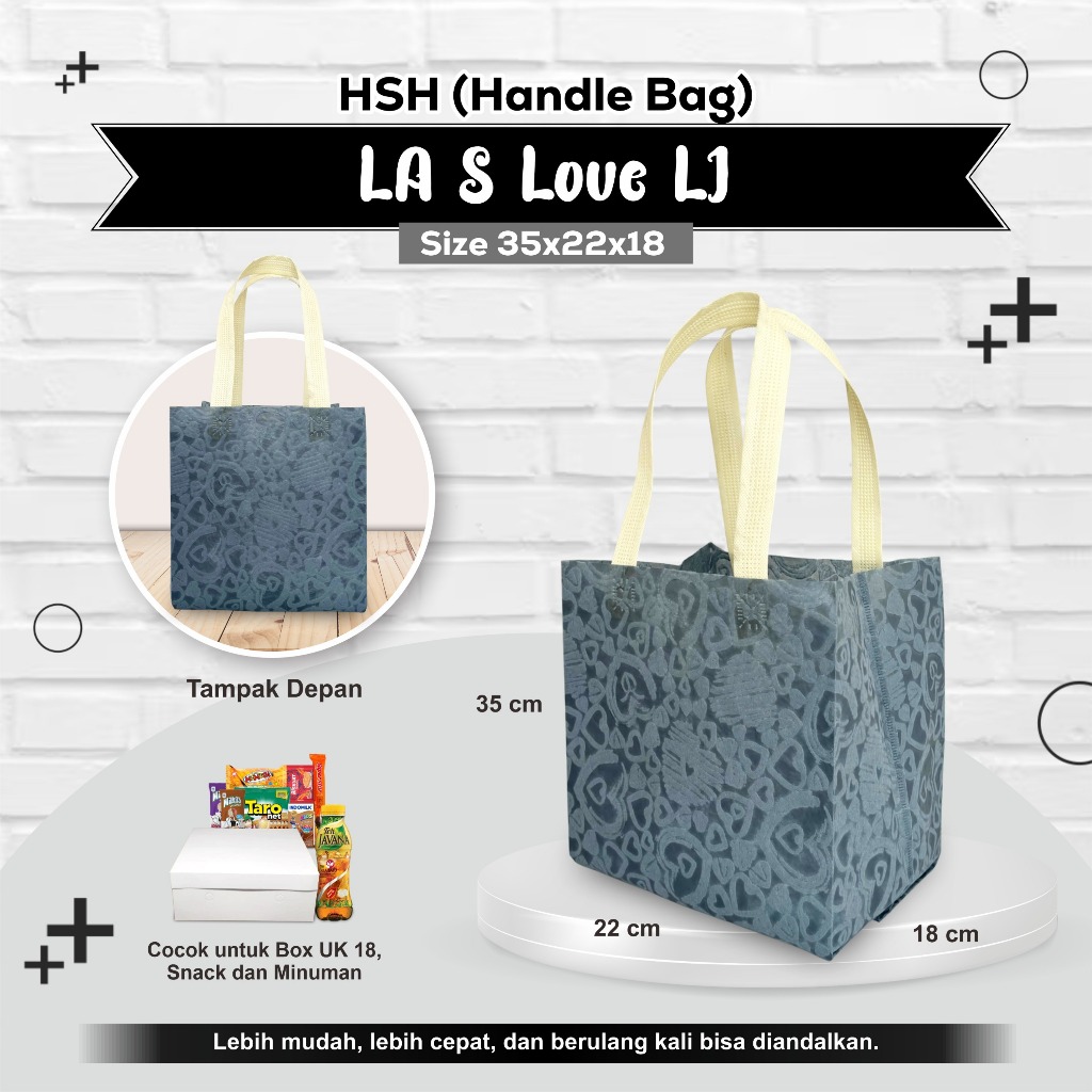 ALTHEA Tas Hajatan Kotak Nasi Tas Aqiqah Tas Nasi Box 18x18 Tas Berkat Nasi Kotak 18x18 Tekstur 35x2