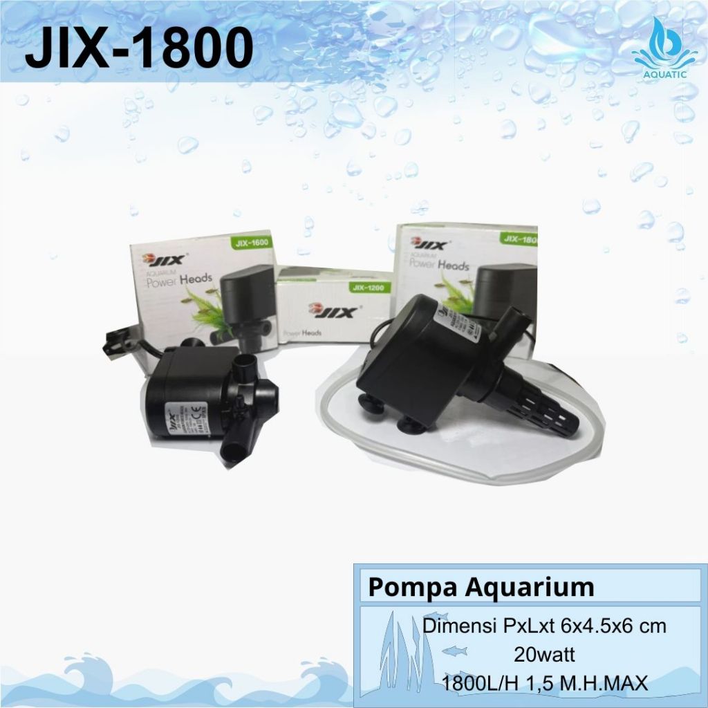 Mesin Pompa Aquarium Aquascape hidroponik Amara JIX 1800 1800L/H
