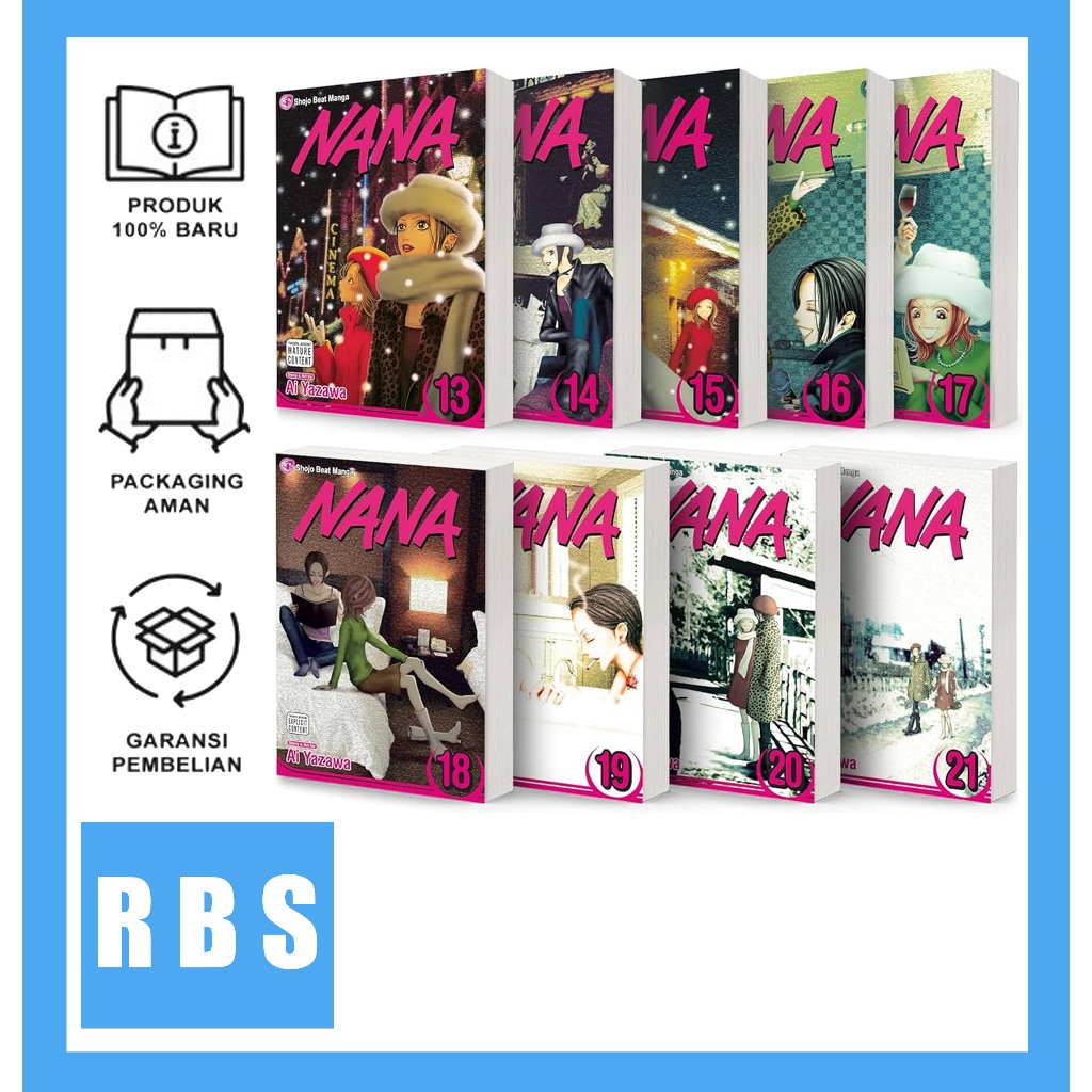 Manga Nana, by Ai Yazawa (21 book series)