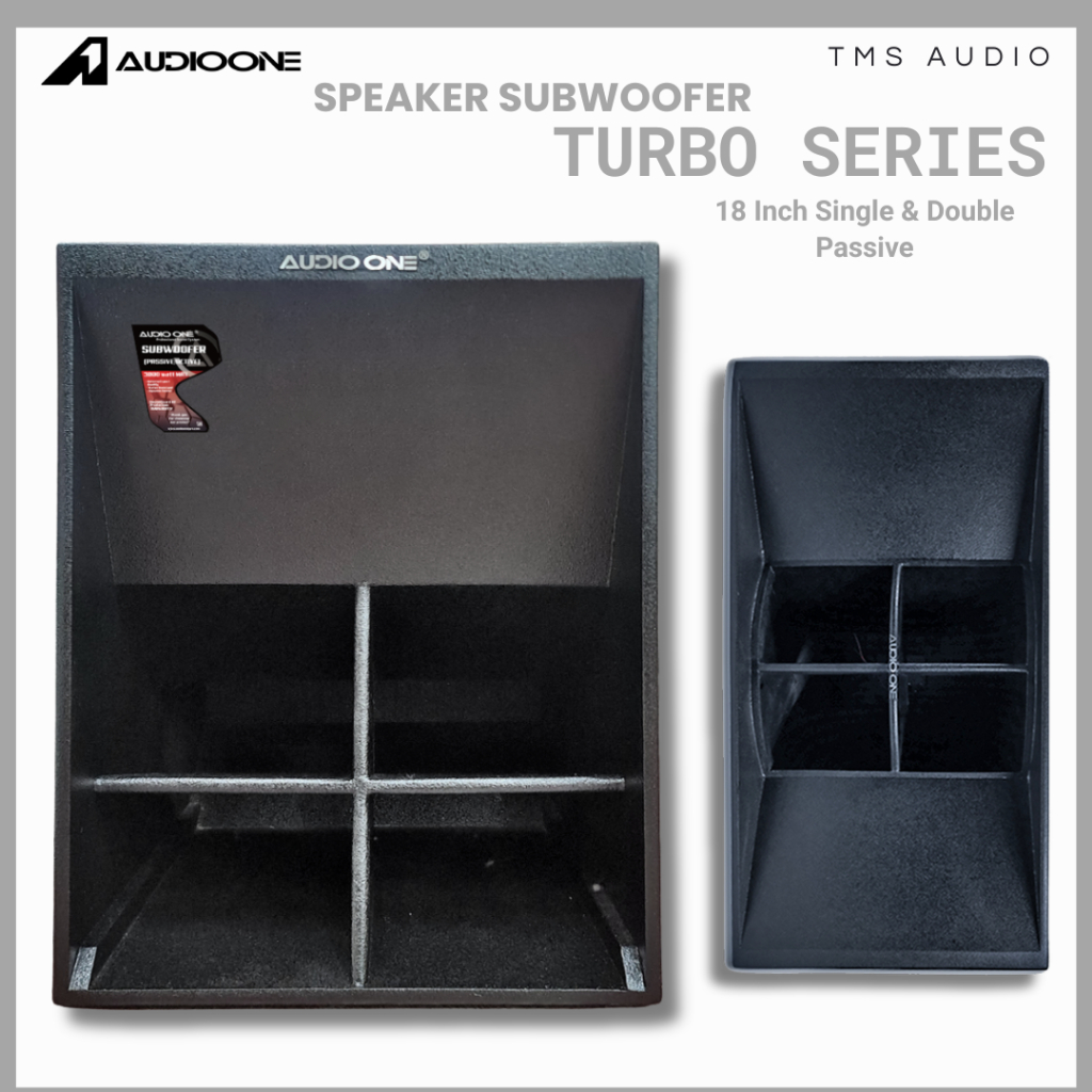 Subwoofer Pasif 18 Inch AUDIO ONE Speaker Turbo 118 Passive Full Bass Sound System Lapangan Original